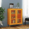 vidaXL - Opbergkast - 80x35x101,5 - cm - staal - mosterdgeel