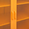 vidaXL - Opbergkast - 80x35x101,5 - cm - staal - mosterdgeel