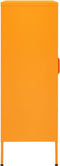 vidaXL - Opbergkast - 80x35x101,5 - cm - staal - mosterdgeel