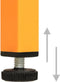 vidaXL - Opbergkast - 80x35x101,5 - cm - staal - mosterdgeel
