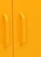 vidaXL - Opbergkast - 80x35x101,5 - cm - staal - mosterdgeel