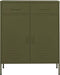 vidaXL - Opbergkast - 80x35x101,5 - cm - staal - olijfgroen