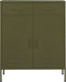 vidaXL - Opbergkast - 80x35x101,5 - cm - staal - olijfgroen