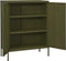 vidaXL - Opbergkast - 80x35x101,5 - cm - staal - olijfgroen