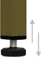 vidaXL - Opbergkast - 80x35x101,5 - cm - staal - olijfgroen