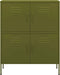 vidaXL - Opbergkast - 80x35x101,5 - cm - staal - olijfgroen