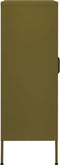 vidaXL - Opbergkast - 80x35x101,5 - cm - staal - olijfgroen