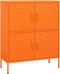 vidaXL - Opbergkast - 80x35x101,5 - cm - staal - oranje