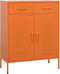 vidaXL - Opbergkast - 80x35x101,5 - cm - staal - oranje