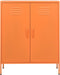 vidaXL - Opbergkast - 80x35x101,5 - cm - staal - oranje