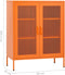 vidaXL - Opbergkast - 80x35x101,5 - cm - staal - oranje