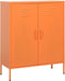 vidaXL - Opbergkast - 80x35x101,5 - cm - staal - oranje