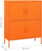 vidaXL - Opbergkast - 80x35x101,5 - cm - staal - oranje