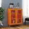 vidaXL - Opbergkast - 80x35x101,5 - cm - staal - oranje