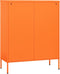 vidaXL - Opbergkast - 80x35x101,5 - cm - staal - oranje
