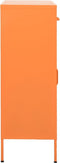 vidaXL - Opbergkast - 80x35x101,5 - cm - staal - oranje