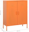 vidaXL - Opbergkast - 80x35x101,5 - cm - staal - oranje