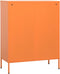 vidaXL - Opbergkast - 80x35x101,5 - cm - staal - oranje