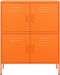 vidaXL - Opbergkast - 80x35x101,5 - cm - staal - oranje