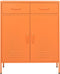 vidaXL - Opbergkast - 80x35x101,5 - cm - staal - oranje