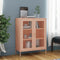 vidaXL - Opbergkast - 80x35x101,5 - cm - staal - roze