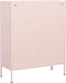 vidaXL - Opbergkast - 80x35x101,5 - cm - staal - roze