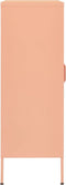 vidaXL - Opbergkast - 80x35x101,5 - cm - staal - roze