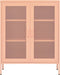 vidaXL - Opbergkast - 80x35x101,5 - cm - staal - roze