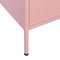 vidaXL - Opbergkast - 80x35x101,5 - cm - staal - roze
