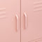 vidaXL - Opbergkast - 80x35x101,5 - cm - staal - roze