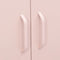 vidaXL - Opbergkast - 80x35x101,5 - cm - staal - roze