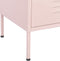 vidaXL - Opbergkast - 80x35x101,5 - cm - staal - roze