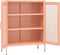vidaXL - Opbergkast - 80x35x101,5 - cm - staal - roze