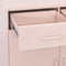 vidaXL - Opbergkast - 80x35x101,5 - cm - staal - roze