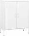 vidaXL - Opbergkast - 80x35x101,5 - cm - staal - wit