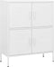 vidaXL - Opbergkast - 80x35x101,5 - cm - staal - wit
