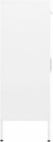 vidaXL - Opbergkast - 80x35x101,5 - cm - staal - wit