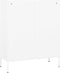 vidaXL - Opbergkast - 80x35x101,5 - cm - staal - wit