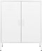 vidaXL - Opbergkast - 80x35x101,5 - cm - staal - wit