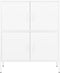 vidaXL - Opbergkast - 80x35x101,5 - cm - staal - wit