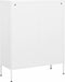 vidaXL - Opbergkast - 80x35x101,5 - cm - staal - wit