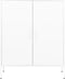 vidaXL - Opbergkast - 80x35x101,5 - cm - staal - wit