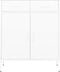 vidaXL - Opbergkast - 80x35x101,5 - cm - staal - wit