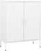 vidaXL - Opbergkast - 80x35x101,5 - cm - staal - wit