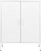 vidaXL - Opbergkast - 80x35x101,5 - cm - staal - wit