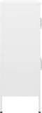 vidaXL - Opbergkast - 80x35x101,5 - cm - staal - wit