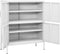 vidaXL - Opbergkast - 80x35x101,5 - cm - staal - wit