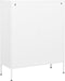 vidaXL - Opbergkast - 80x35x101,5 - cm - staal - wit