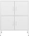 vidaXL - Opbergkast - 80x35x101,5 - cm - staal - wit