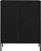 vidaXL - Opbergkast - 80x35x101,5 - cm - staal - zwart